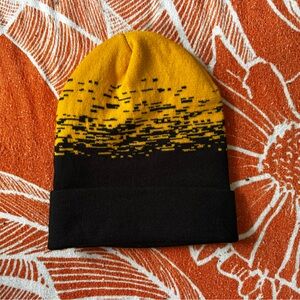 Black and Yellow Beanie